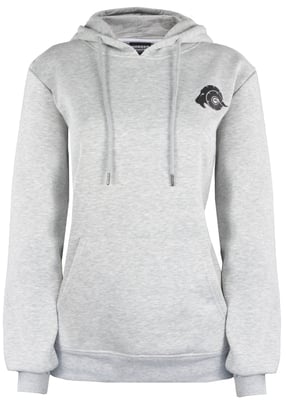 Dames Hoodie Fleece Hoodie Lange Mouw Grijs