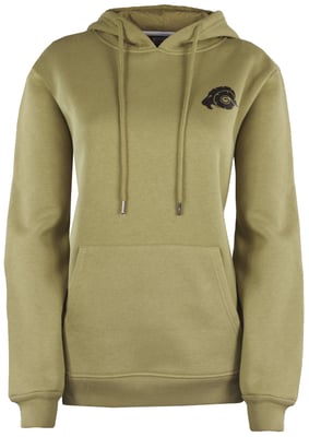 Dames Hoodie Fleece Hoodie Lange Mouw Olijfgroen