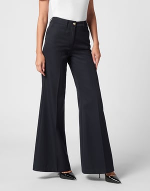 Wool Marine Low Waist Trousers