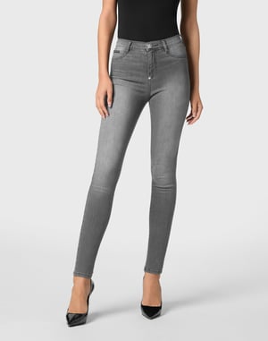 Jeggings med hög midja