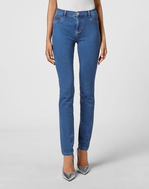 Jeggings med hög midja