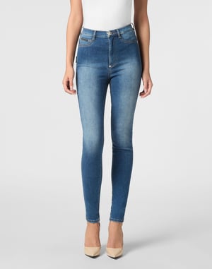 Jeggings med hög midja