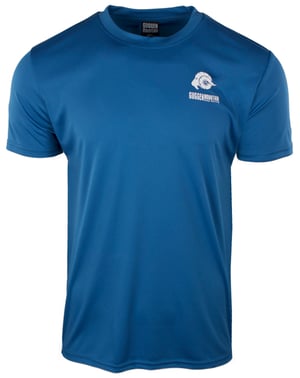 Heren Fitness Functioneel T-shirt Sport Outdoor Blauw