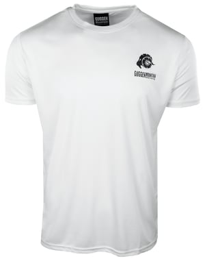 Heren Fitness Functioneel T-shirt met Logo Sport Outdoor Wit