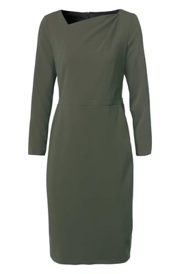 Novelle Jurk Olijfgroen
