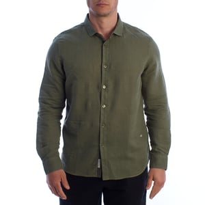Heren Lange Mouwen Linnen Shirt HS24MCA01