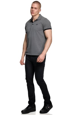 Contrast Polo Piqué Shirt Normale Pasvorm
