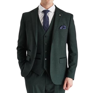 Heren Groen Pak Blazer Prince of Wales Formele Blazer
