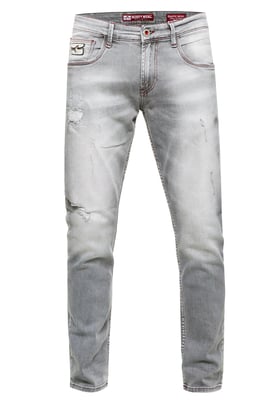 Jeansbroek "TORI" slim fit destroyed denim