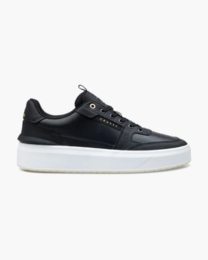 Cruyff Endorsed Tennis Heren Sneakers Van Leer In Het Zwart