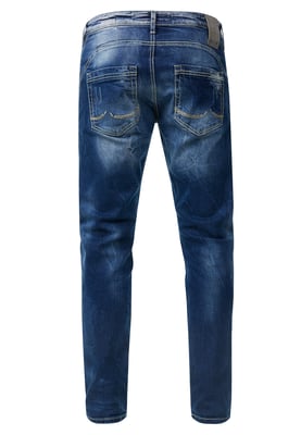 Jeansbroek "YAMATO" slim fit streetwear katoen stretch
