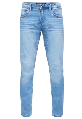 Lichtblauwe gebruikte jeansbroek "MELVIN" Slim Fit katoen-stretch