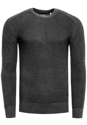 Chunky Slim Fit Trui met Ronde Hals