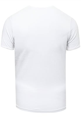 Olie-gewassen T-shirt met knoopjes aan de zijkant en prints