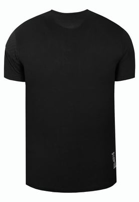 Olie-gewassen T-shirt met knoopsluiting