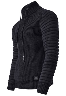 Biker Chunky trui met hoge kraag