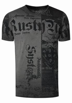T-shirt met American-Skull Westside Gang Banger-print