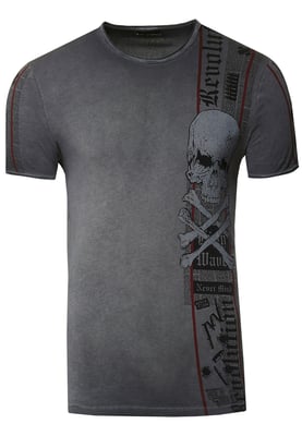 T-shirt met voor- en achterkant bedrukt