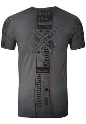 T-shirt met voor- en achterkant bedrukt