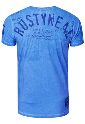 T-shirt met ronde hals en voor- en achterkant bedrukt