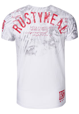 T-shirt met ronde hals en voor- en achterkant bedrukt