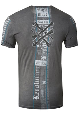 T-shirt met voor- en achterkant bedrukt