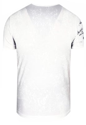 T-shirt met prints, gewassen met zuur