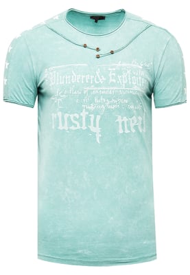 T-shirt met voorbedrukte tekst