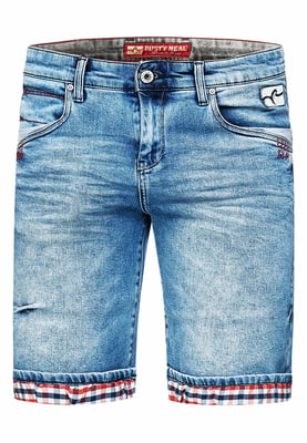 Lichtblauwe gebruikte "NOXON" Bermuda Jeans Shorts