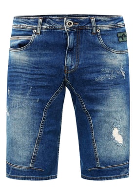 Slim Fit Jeans Shorts "YAMETO" Blauw Gebruikt
