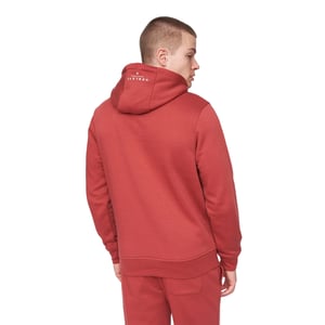 Henleys Heren Curveball Hoodie (Diep rood)