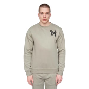 Henleys Heren Moorehen Sweatshirt met ronde hals (Stofblauw)