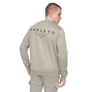 Henleys Heren Moorehen Sweatshirt met ronde hals (Stofblauw)