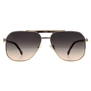 Hugo Boss Aviator Mens Gold Havana Grey Brown Gradient Anti Reflective BOSS 1743/S