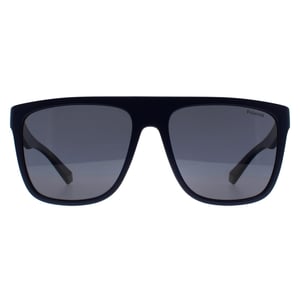 Polaroid Square Mens Matte Blue Blue Grey Polarized PLD 2162/S