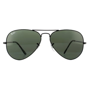 Ray-Ban Aviator Unisex Black Green Sunglasses