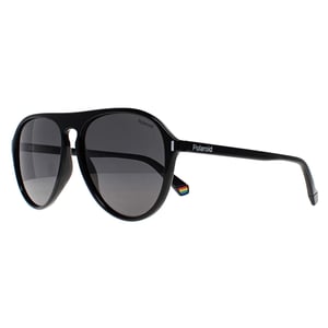 Polaroid Aviator Unisex Zwart Grijs Gepolariseerd PLD 6225/S