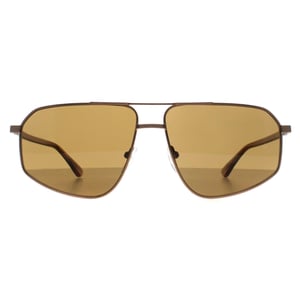 Calvin Klein Aviator Mens Matte Amber Gold Gold Brown CK23126S