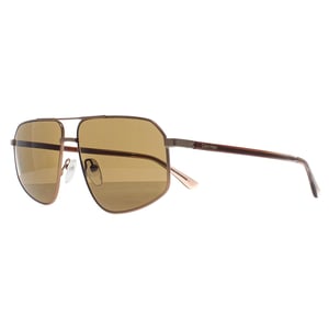 Calvin Klein Aviator Mens Matte Amber Gold Gold Brown CK23126S