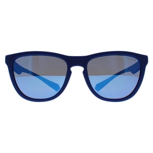 Polaroid Rectangular Mens Blue Azure Blue Mirror Polarized PLD 2133/S