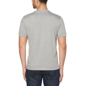 Original Penguin Heren Pin Point Organic Katoenen T-Shirt (Grijs)