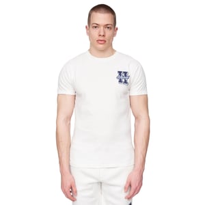 Henleys Heren Aitchen Logo T-Shirt (Gebroken wit)
