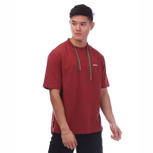 Ambush T-shirt met koord voor heren (Bruin)