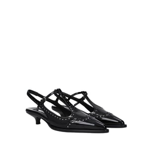 Miu Miu Läder Slingback Pumpar