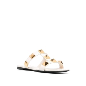 Valentino Garavani Romeinse Stud leren platte sandalen