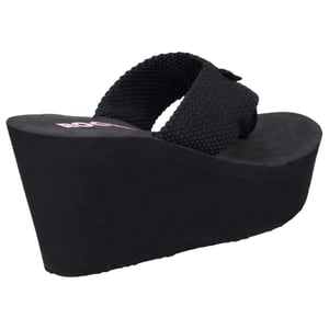 Rocket Dog Dames/dames duikers Webbing Slip On Wedge Sandalen (Zwart)