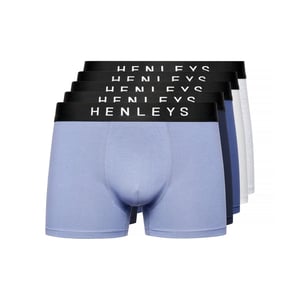 Henleys Heren Inkset Marl Boxershort (Set van 5) (Veelkleurig)