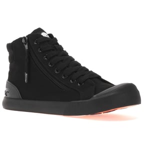 Rocket Dog Dames/dames Jazzin Hi 12A Katoenen Canvas Schoenen (Zwart)