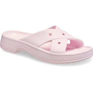 Crocs Classic Cross Strap Thermoplastische Sandalen Voor Vrouwen In Het Roze