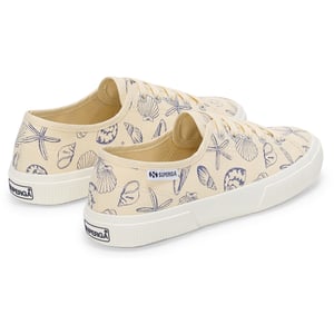 Superga 3750 Seashells Print Katoenen Dames Beige Sneakers